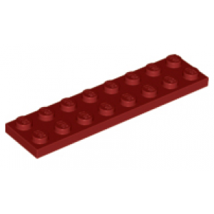 Plaat 2x8 Dark Red